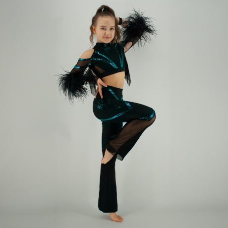 Strój taneczny EMERALD STRIKE DUO